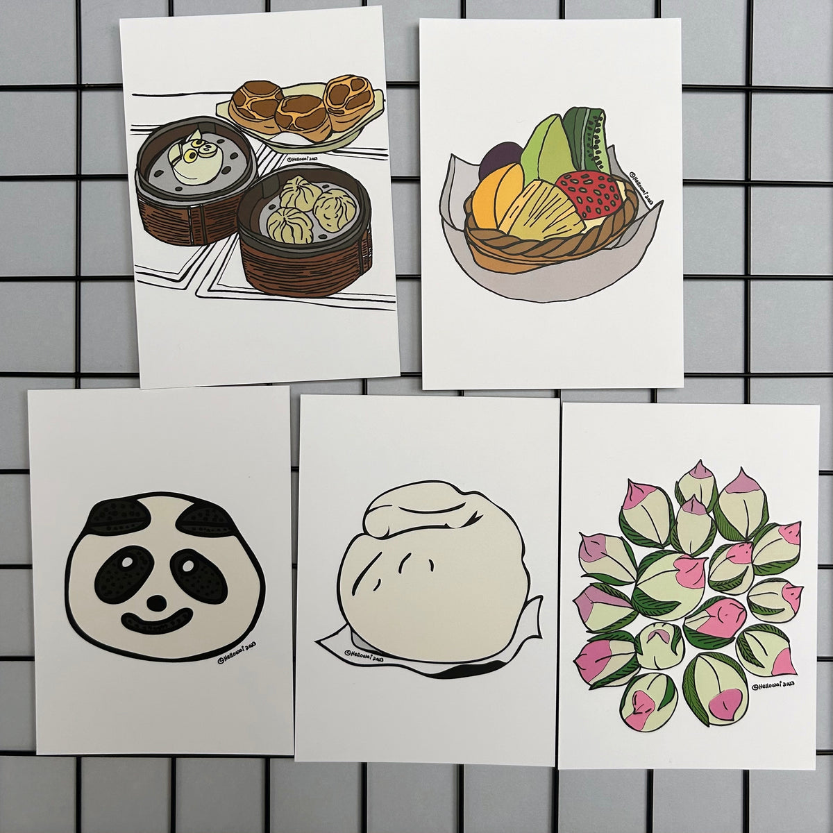 Dim Sum Sticky Notes Fresh Dim Sum Notecards – Hello Wai