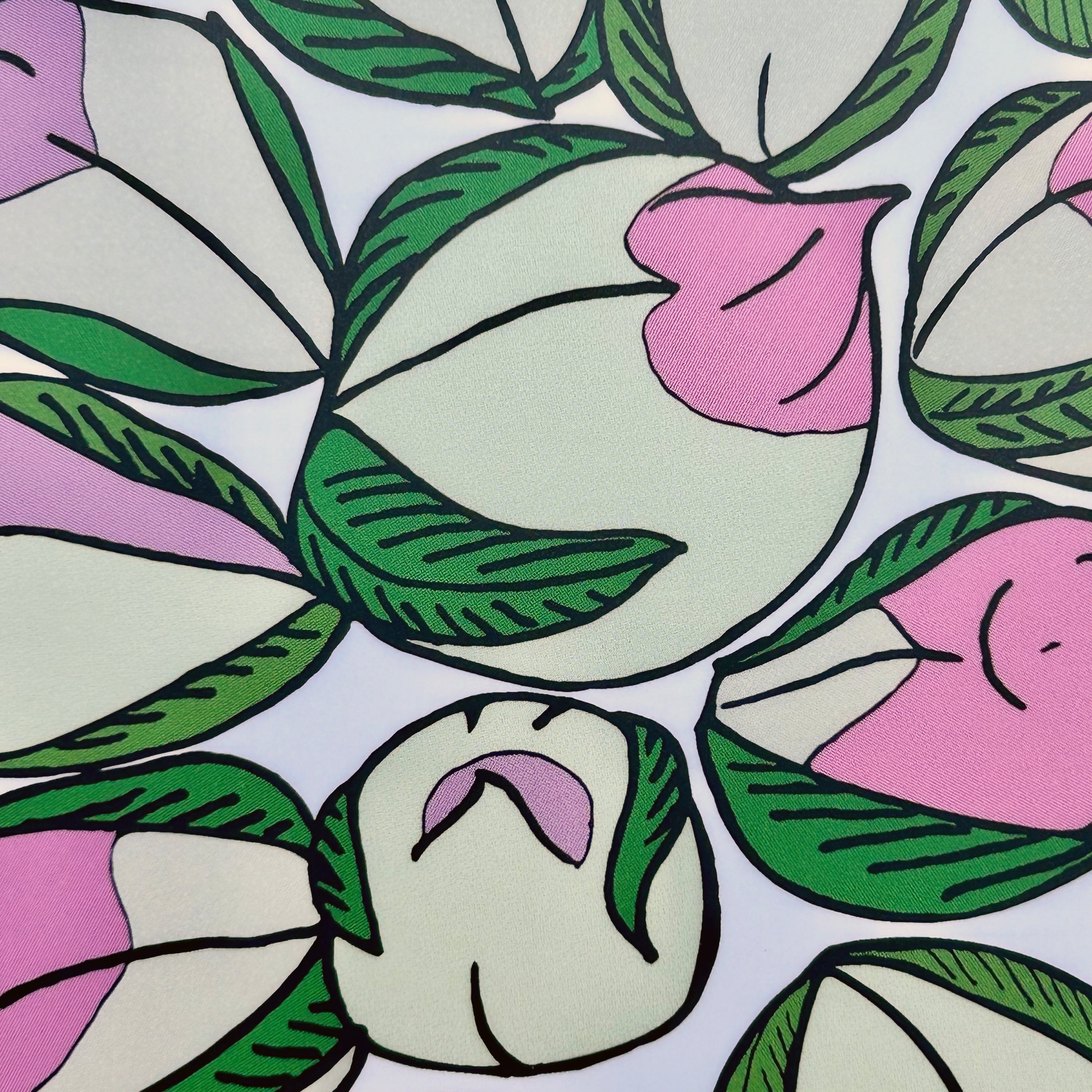 Close up detail of a colour illustration of a display of Chinese birthday that resembles a bouquet.