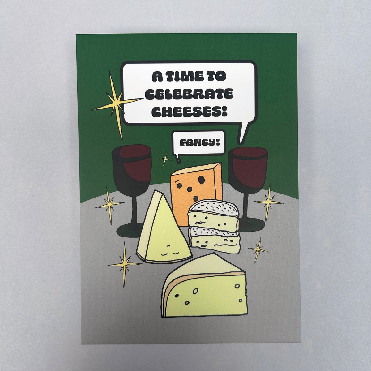Celebrate Cheeses A6 Notecard