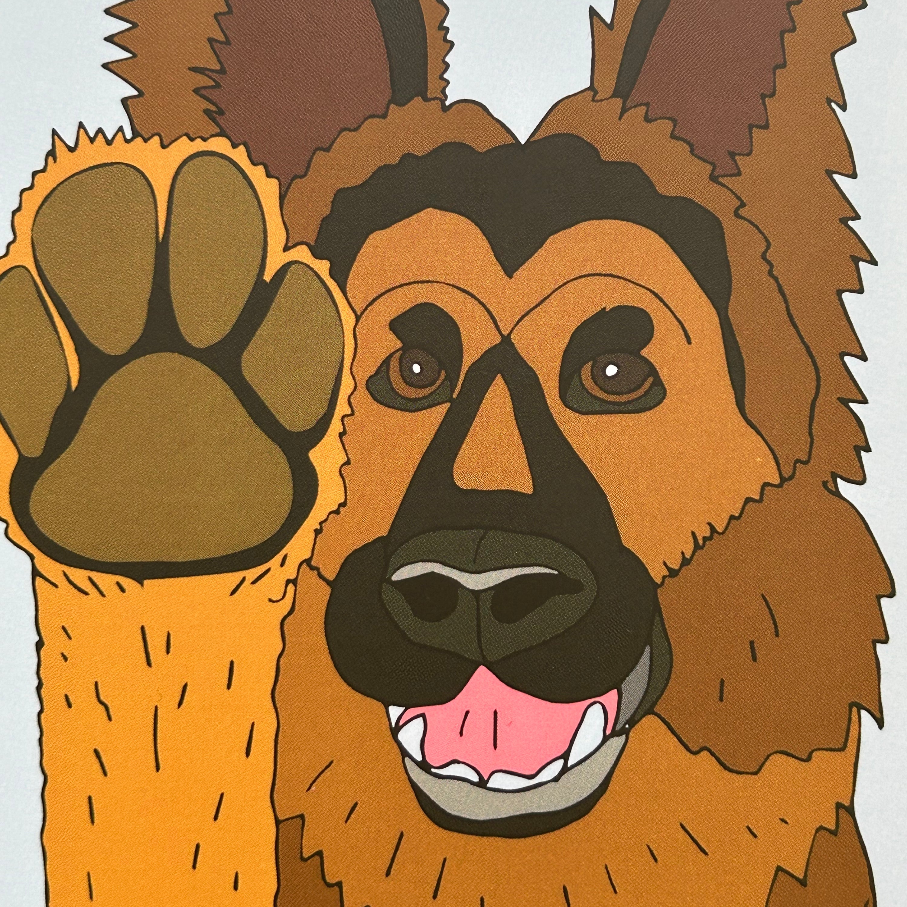 German Shepherd A6 Notecard