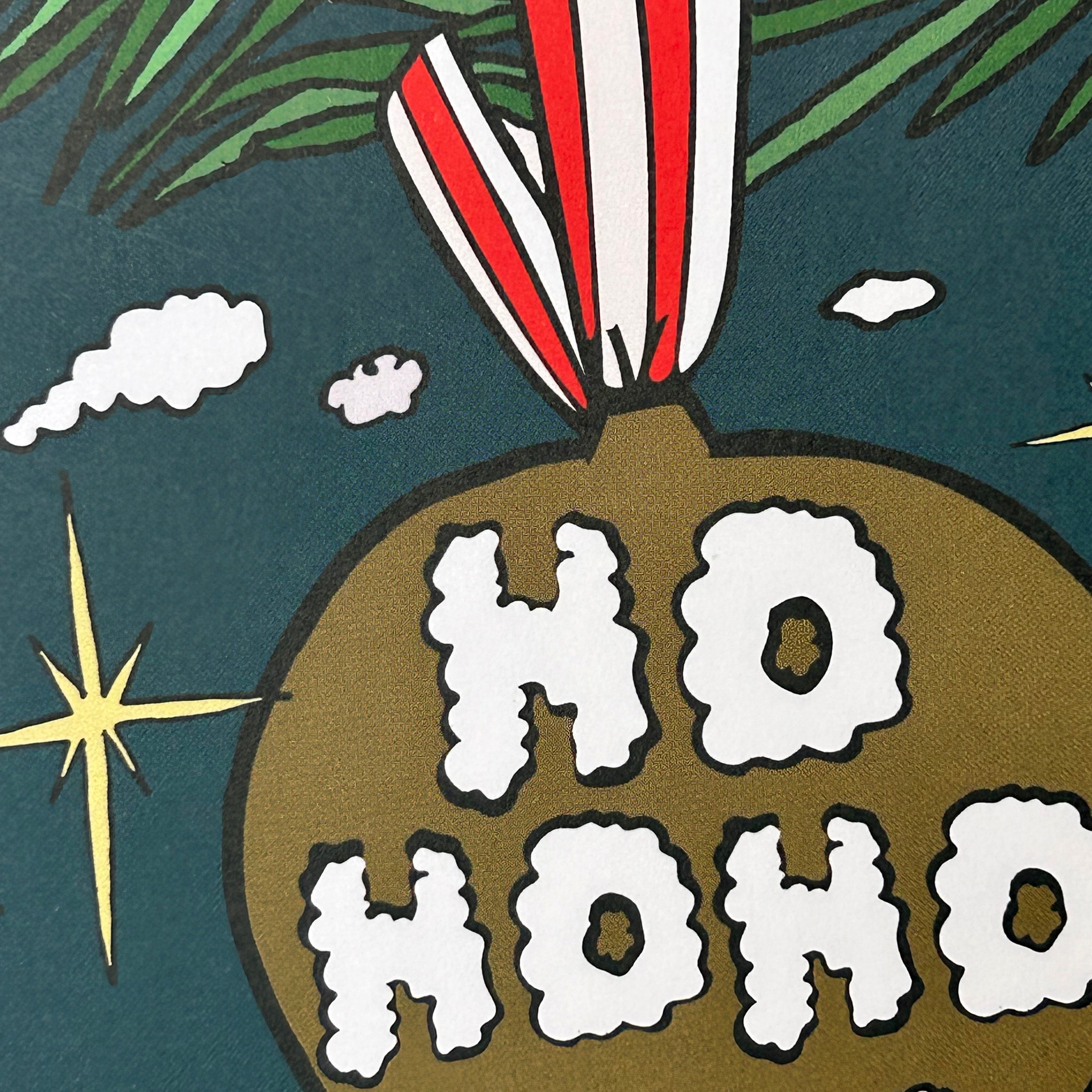 HO HO HO A6 Christmas Greeting Card