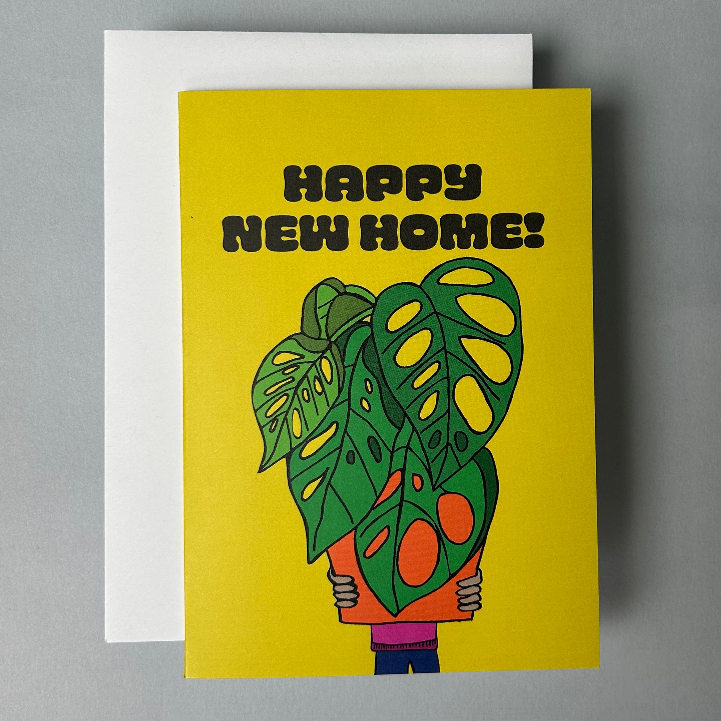 Happy New Home! Monstera A6 Greeting Card