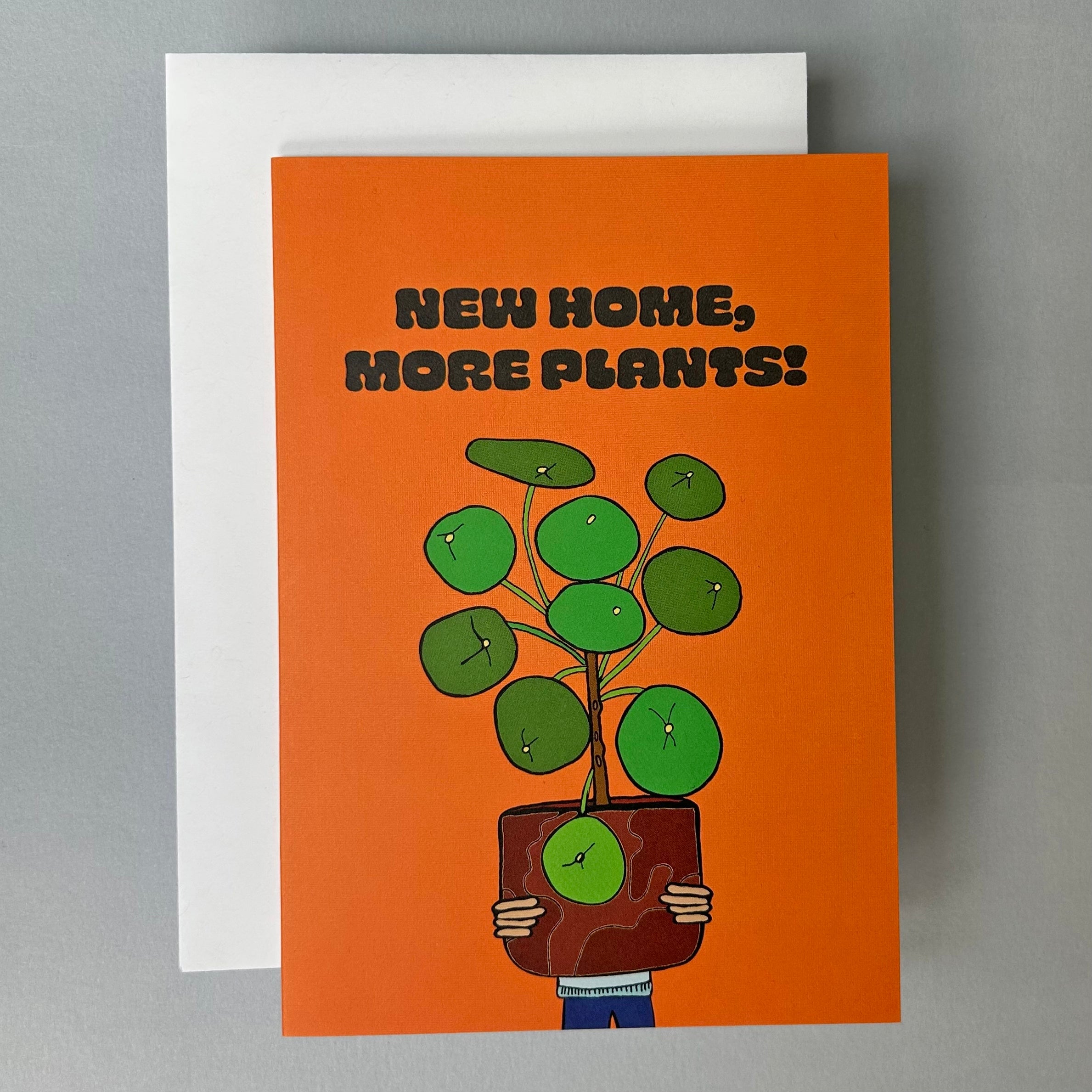 New Home More Plants Pilea A6 Greeting Card