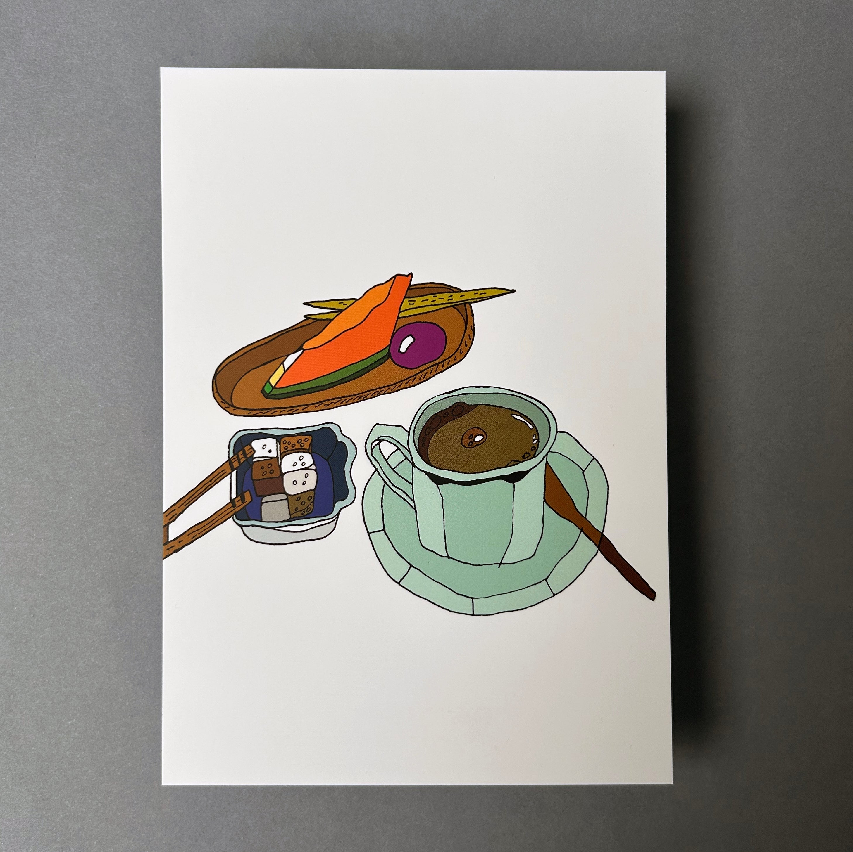 Japanese Breakfast, Kyoto Ryokan A6 Notecard