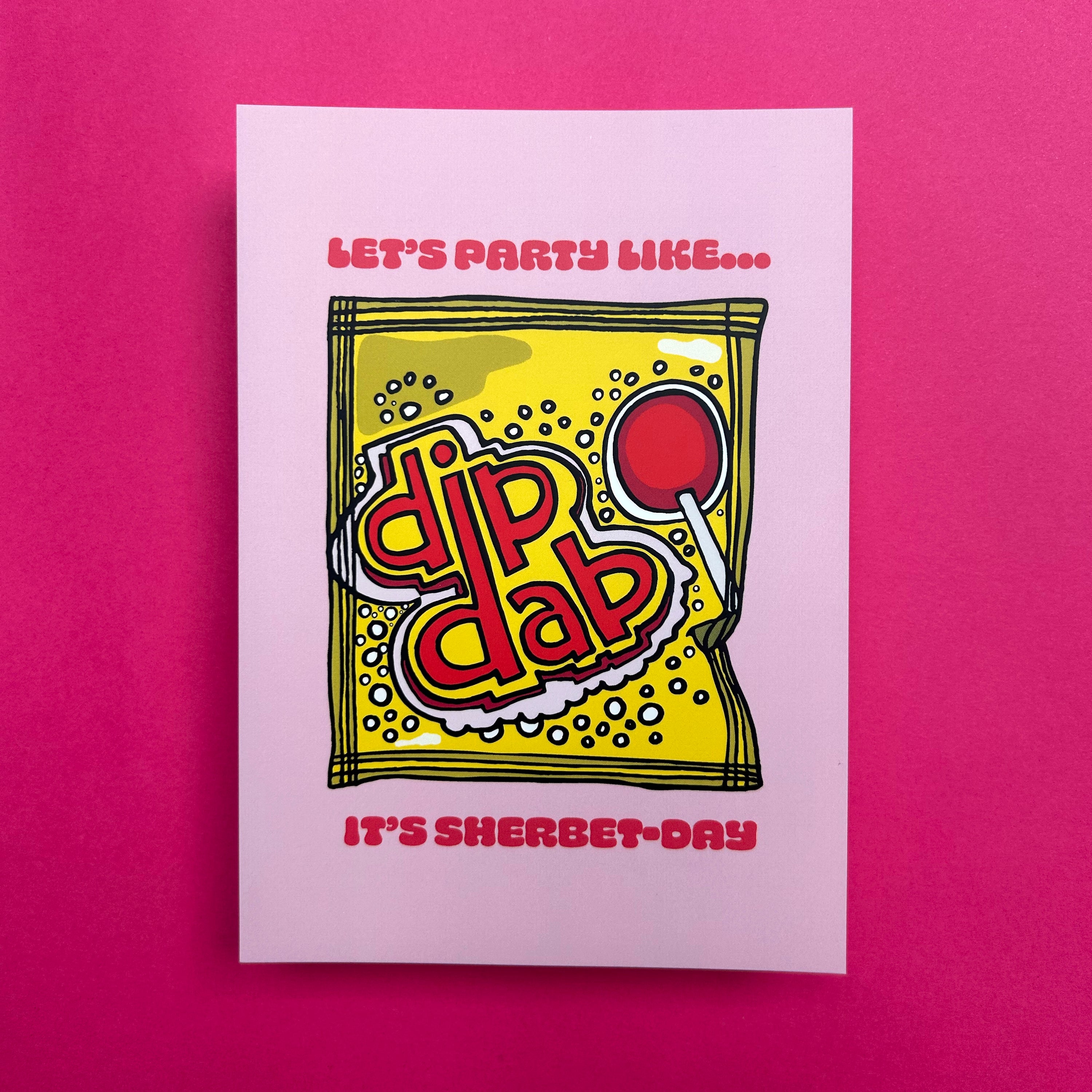 Sherbet Day A6 Notecard