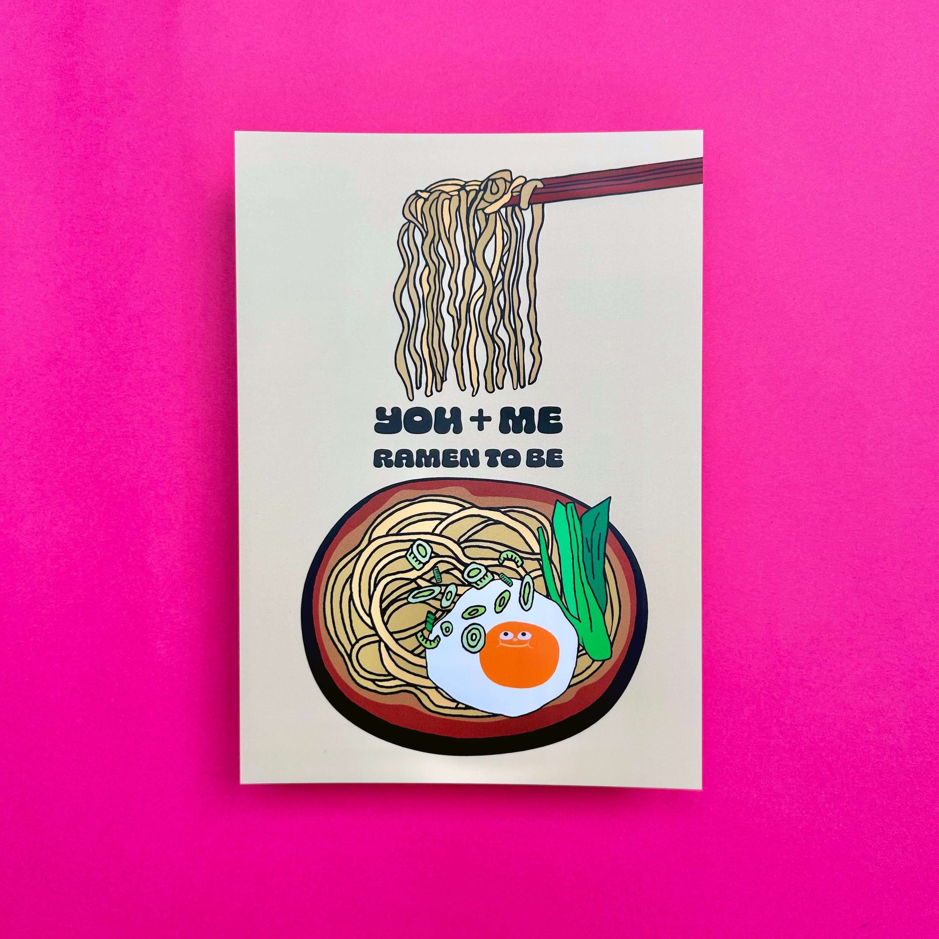 You and Me Ramen To Be A6 Notecard